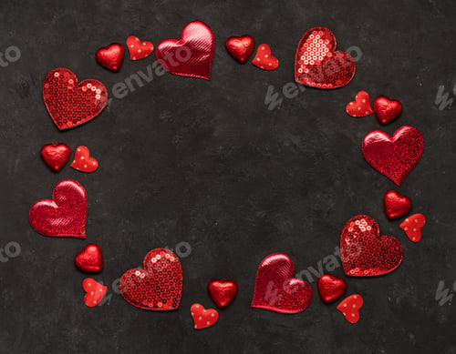 Preview: Valentine's Day concept with heart shaped decor.
