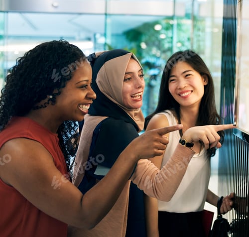 Preview: Group Of People Shopping Concept