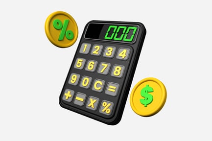 Preview: Calculator 3D Illustration