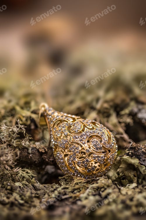 Preview: Pendant with rihnestone