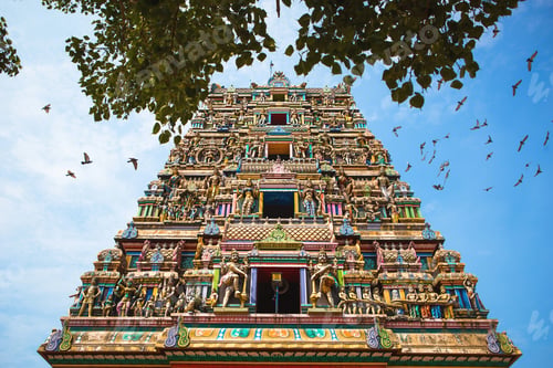 Preview: Traditional Hindu temple Kidangamparambu Sree Bhuvaneswari in India in Allapuzha