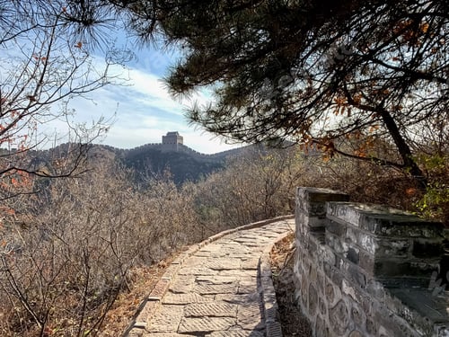 Preview: Pathway in the Great Wall of China on a sunny day