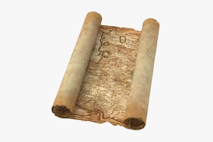 Vista previa: Mapa de pergamino antiguo