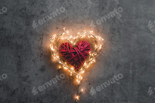 Preview: A sparkling heart. Valentine's Day.
