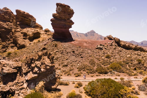 Preview: A crater in the Teide Volcano National Park.A Martian view.Tenerife.Spain