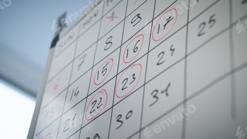 Preview: Marking Dates On A Calendar