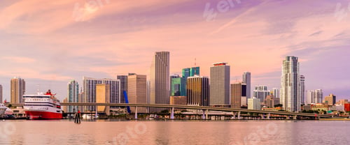 Preview: Miami, Florida, USA Bay Skyline
