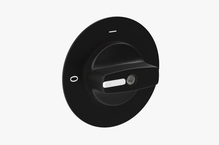 Preview: Black Plastic Control Knob with Indicator