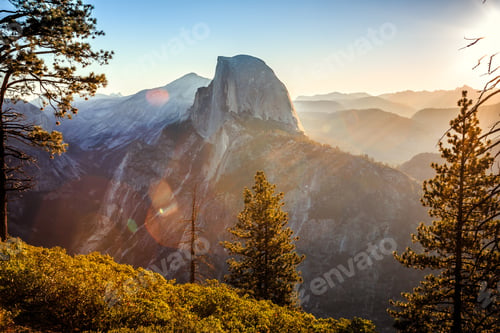 Preview: Sunrise On Half Dome In Yosemite National Park California