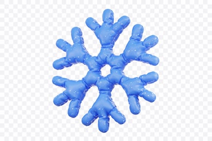 Preview: Inflated Snowflake Shape
