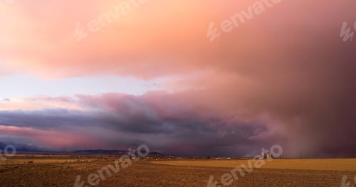 Preview: Milford Utah Storm at Sunset Great Basin USA