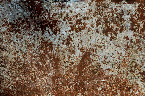 Preview: Multicolored background: rusty metal surface and damaged metal background