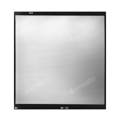 Preview: An empty analog 120 photographic negative medium format film frame isolated.