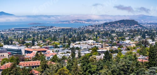 Preview: View towards Berkeley, Richmond and the San Francisco bay area shoreline