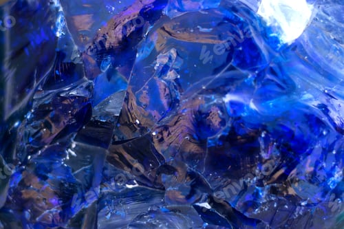 Preview: The texture of a blue gem.Creative abstract background.