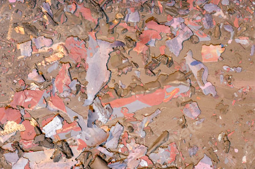 Preview: Destroyed Texture- Old Acrylic Paint. Crackle Surface- Abstract Pattern
