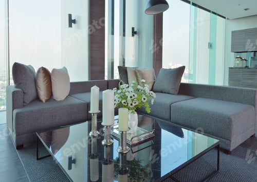 Preview: luxury modern empty room interior design decoration