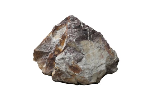 Preview: rock isolated on white background.