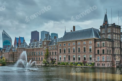 Preview: Hofvijver lake and Binnenhof , The Hague