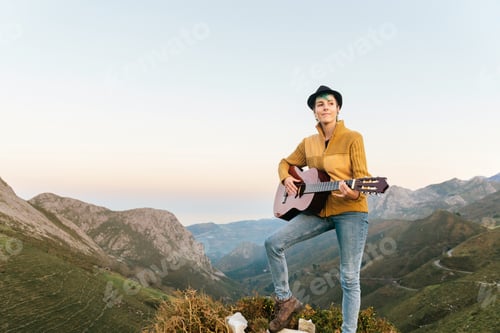 Preview: beautiful young woman with modern style
