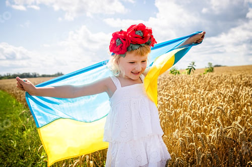 Preview: Celebrating Ukraine's Independence Day With a Young Girl in Wheat Fields