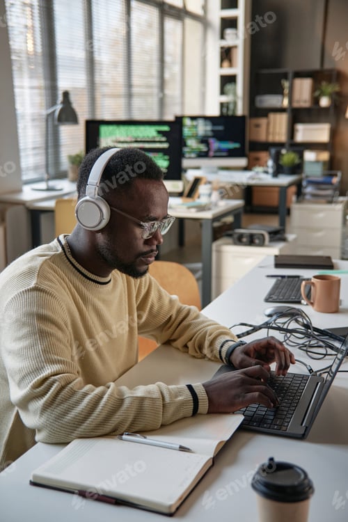 Preview: Software Developer Working on Laptop