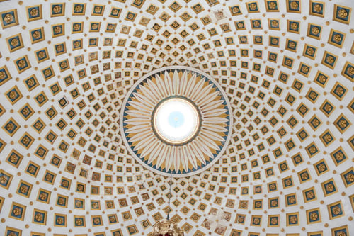 Preview: Interior of the dome of the Rotunda of Mosta (Church of the Assumption of Our Lady), Malta
