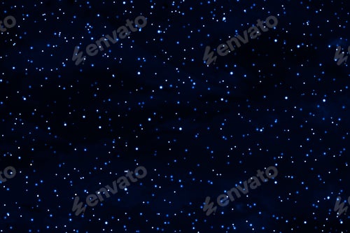 Preview: Starry night sky. Galaxy space background. Glowing stars in space.