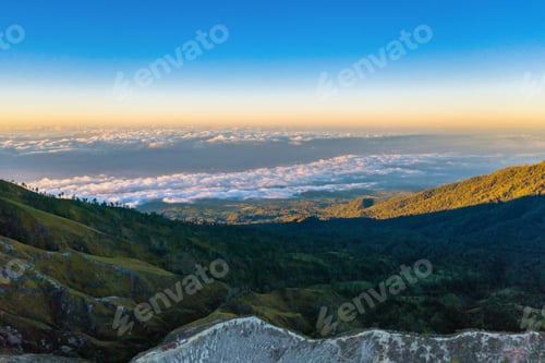 Preview: Nature landscape background in Java island, Indonesia