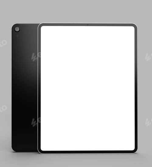 Preview: tablet smartphone cellphone technology electronic white mock up color empty blank advertisement mark