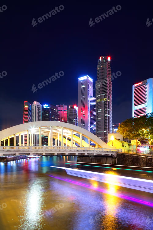 Preview: Singapore city at night