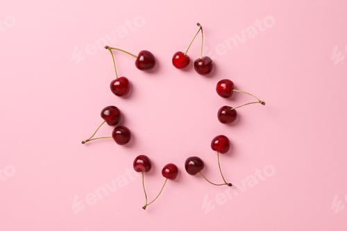 Preview: Concept of fresh summer food - delicious cherry