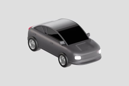 Preview: 3D Black Car
