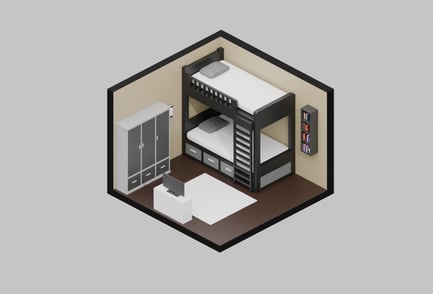 Preview: Isometric Children Bedroom