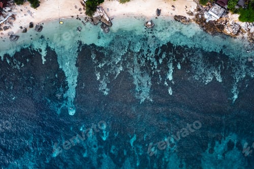 Preview: Tropical blue ocean form above