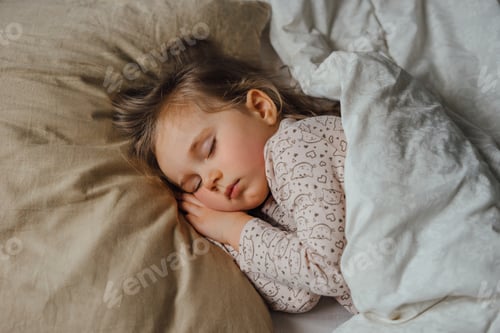 Preview: Little Girl Sleeping In Bed