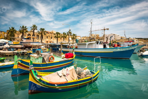 Preview: fishing boats near village of Marsaxlokk