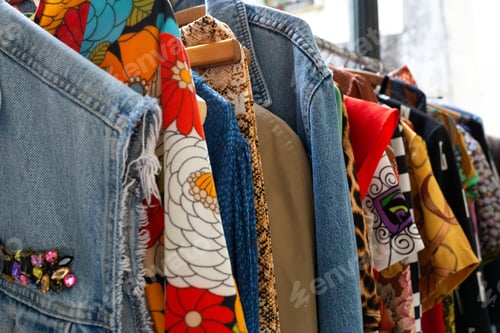 Preview: Clothes shop. costume, dress, fashion. Store style concept