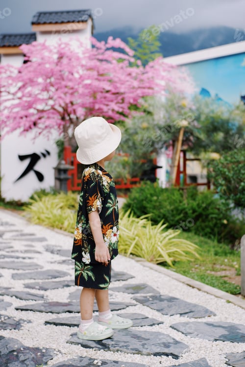 Preview: Cute Boy playing in the park, Sweet Little baby boy enjoying