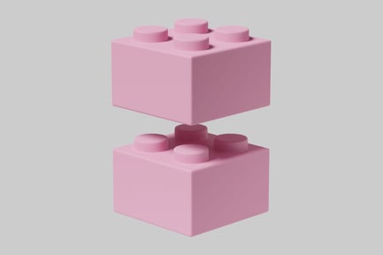 Preview: Pink blocks with circular protrusions