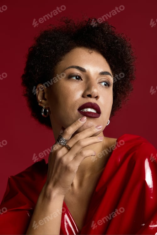 Preview: Elegance shines as a young woman captivates with her stunning style and confident pose