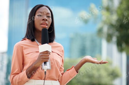 Preview: Female Journalist Filming Documentary