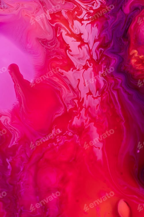 Preview: Abstract flow of liquid paints in mix