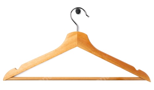 Preview: hanger for clothes isolated on white background