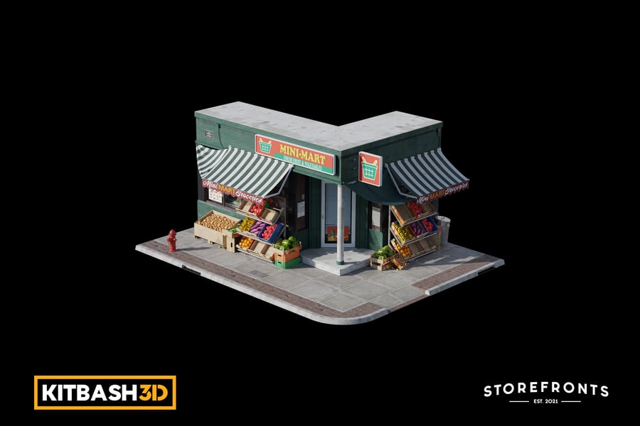 Cover for Kitbash: Storefronts - MiniMart Groceries