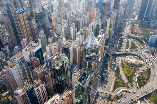 Preview: Causeway Bay, Hong Kong 22 February 2019: Hong Kong city from top