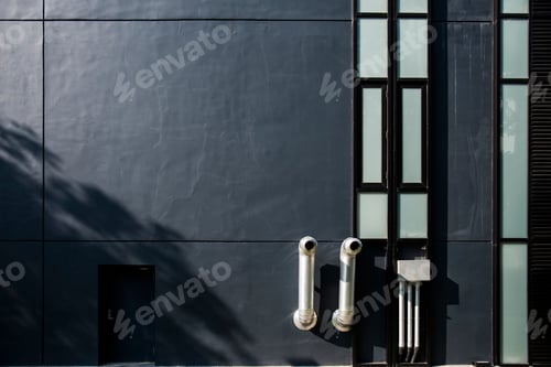 Preview: Dark navy blue building wall