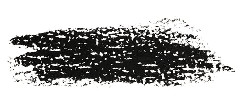 Preview: Brush stroke of black watercolor paint on isolated background