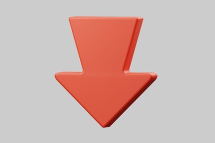 Preview: Directional down arrow icon