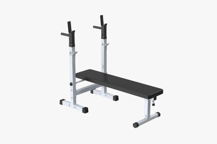 Preview: Adjustable Weight Bench with Barbell Rack